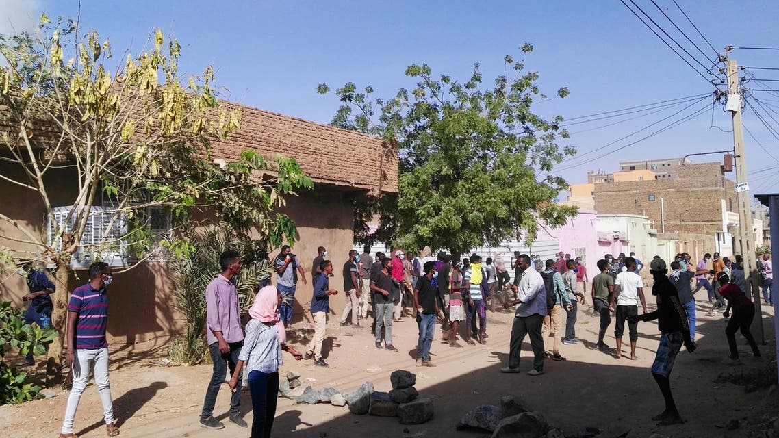 Sudanese protesters take to the streets in the capital Khartoum's district of Burri to demonstrate against the government on February 24, 2019. Riot police swiftly confronted protesters in Omdurman and Burri with tear gas, witnesses said, as protest organisers have vowed to continue with daily rallies, accusing President Omar al-Bashir and his officials of economic mismanagement that has led to soaring food prices and shortage of foreign currency.