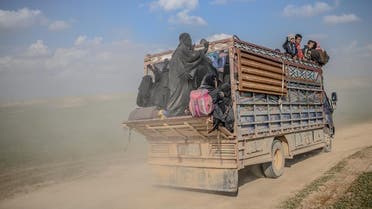 Syria SDF evacuation ISIS Baghouz (AFP)