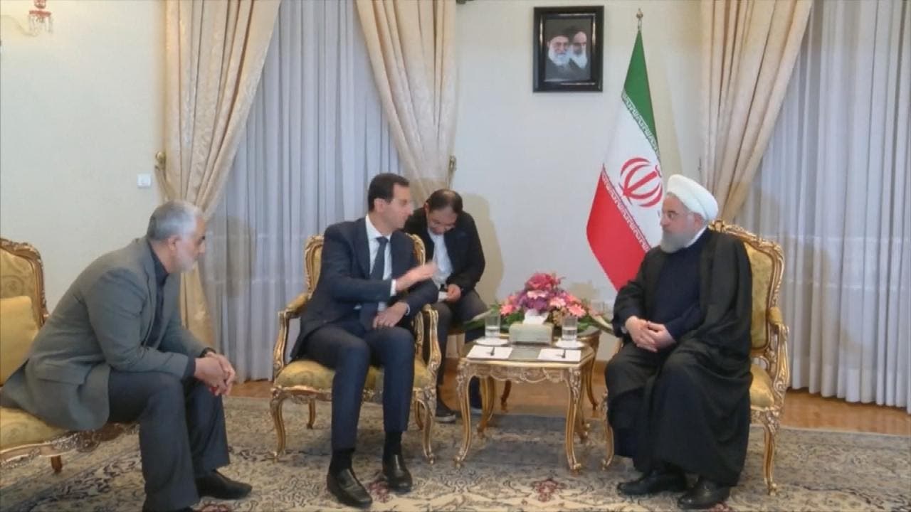 حضور قاسم سلیمانی در جریان دیدار حسن روحانی و بشار اسد