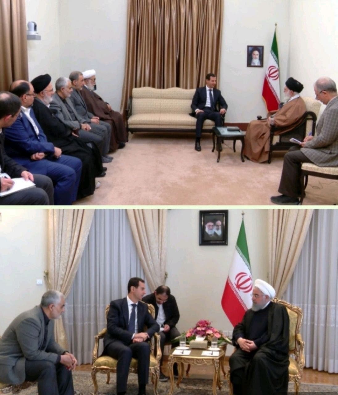 غياب واضح لجواد ظريف عن اجتماعات الأسد في طهران