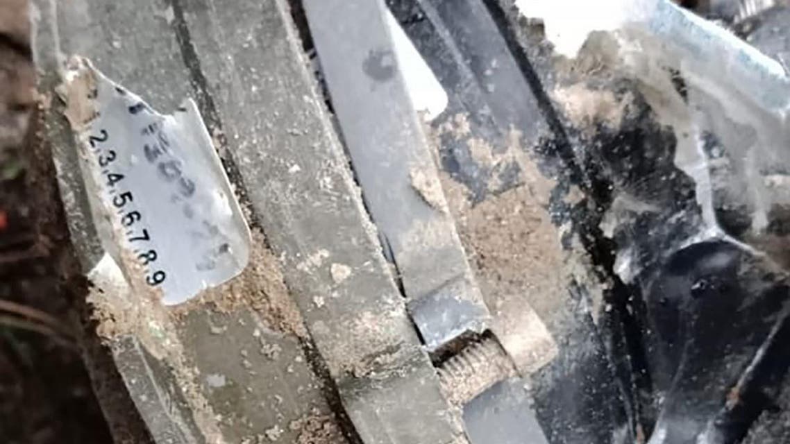 In this handout photograph released by Pakistan's Inter Services Public Relations (ISPR) on February 26, 2019, a view of payload dropped by Indian Air Force aicrafts in a hilly terrain in Balakot area. (AFP)