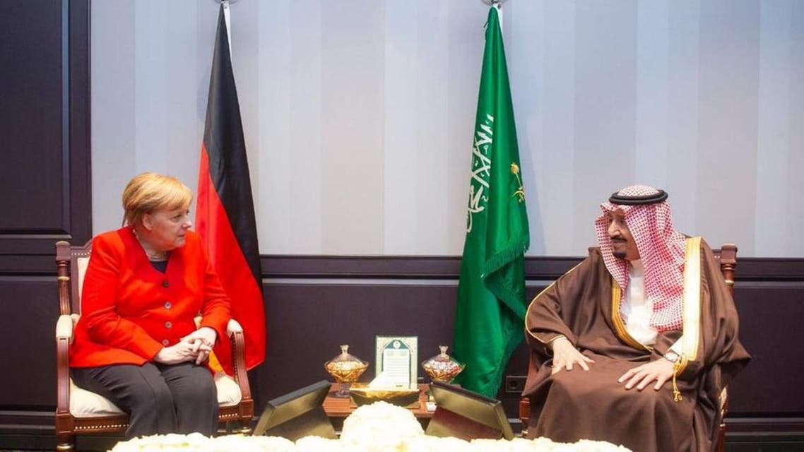 shah salman and merkel angela
