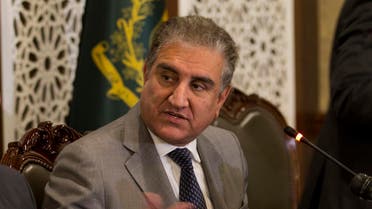 Pakistan Foreign Minister Shah Mahmood Qureshi briefs journalists about the upcoming visit by Saudi Arabia's Crown Prince to Pakistan, in Islamabad, Pakistan, Wednesday, Feb. 13, 2019. (AP)