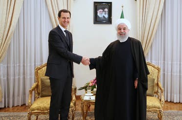 Assad and Rouhani in Tehran Feb. 25, 2019 (AFP)