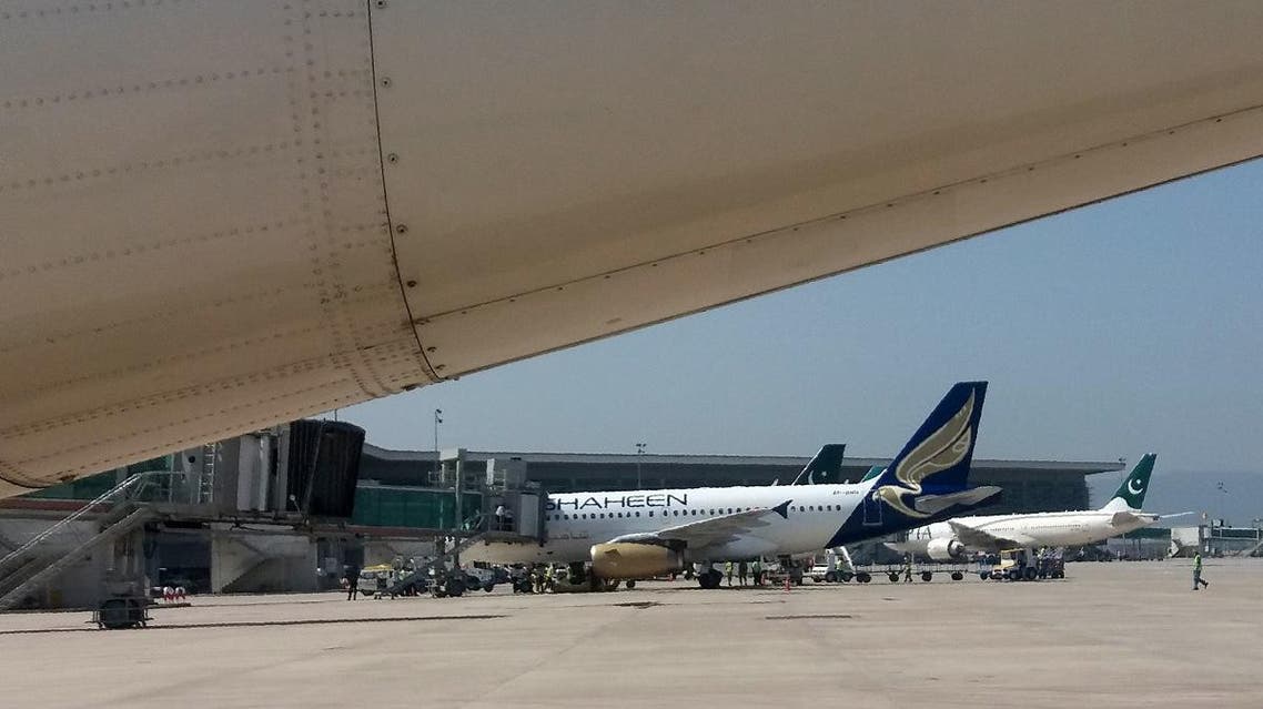 Planes sit on the tarmac at the Islamabad International Airport. (AFP)