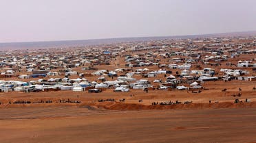 An overview of the Rukban camp, between Jordan and Syria's borders. (AP)