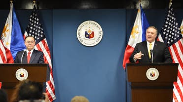 وزير الخارجية الأميركي في مؤتمر صحافي مشترك مع نظيره الفلبيني في مانيلا