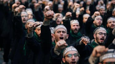 Lebanon’s Hezbollah supporters chant slogans during last day of Ashura, in Beirut, Lebanon September 20, 2018. (Reuters)
