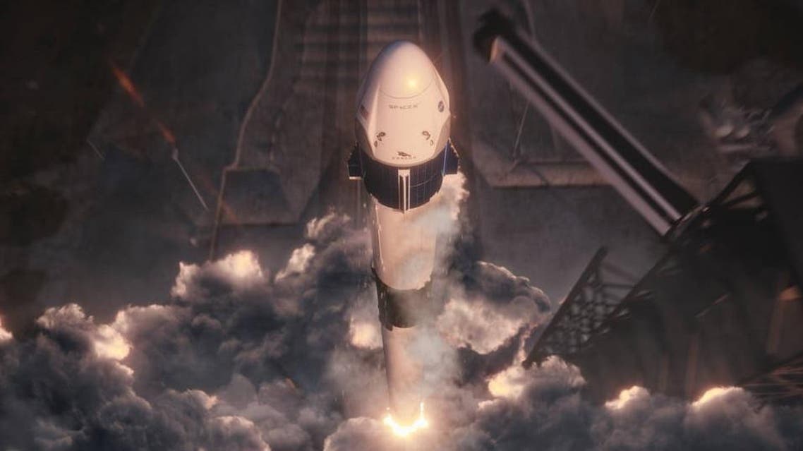SpaceX’s 16-foot-tall Crew Dragon capsule, atop a Falcon 9 rocket, lifted off from Florida’s Kennedy Space Center at TK 2:49 a.m., carrying a test dummy nicknamed Ripley. (NASA)
