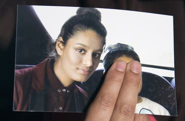 A picture of British teenager Shamima Begum who went to Syria and married an ISIS militant. (AFP)