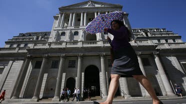 Bank of England in the City of London on August 2, 2018. (AFP)