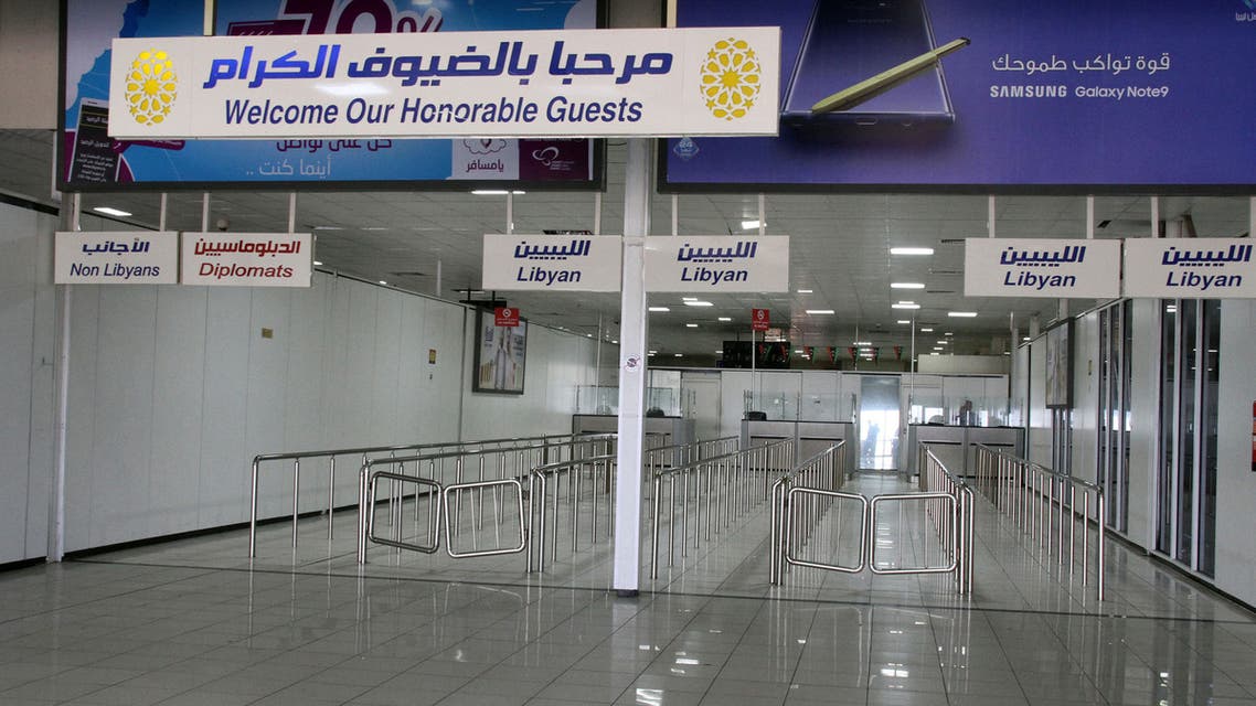 A view shows the empty Mitiga International Airport on September 4, 2018, in the Libyan capital of Tripoli, after it was suspended due to the clashes in the city and transferred the flights to the western city of Misrata. Fighting in and around the Libyan capital has displaced thousands of people, the government said today as the UN prepared to host talks seeking to halt the violence.