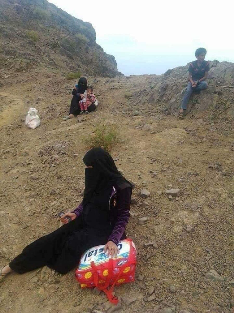 Displaced women and children. (Image by Hajour News)