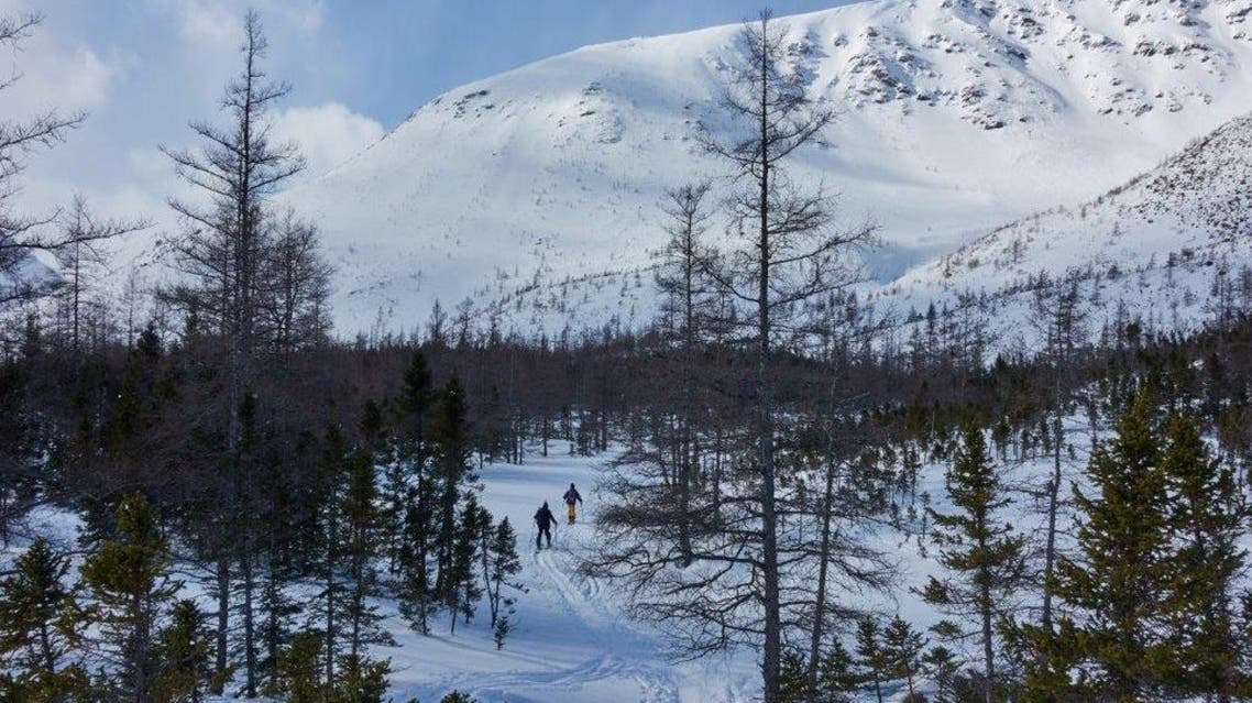 Backcountry skiers hike the Chic-Choc mountains in the region of Gaspésie in Quebec, Canada, on March 2, 2019. (File photo: AFP)
