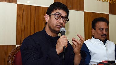 Indian Bollywood actor Aamir Khan (L) (AFP)