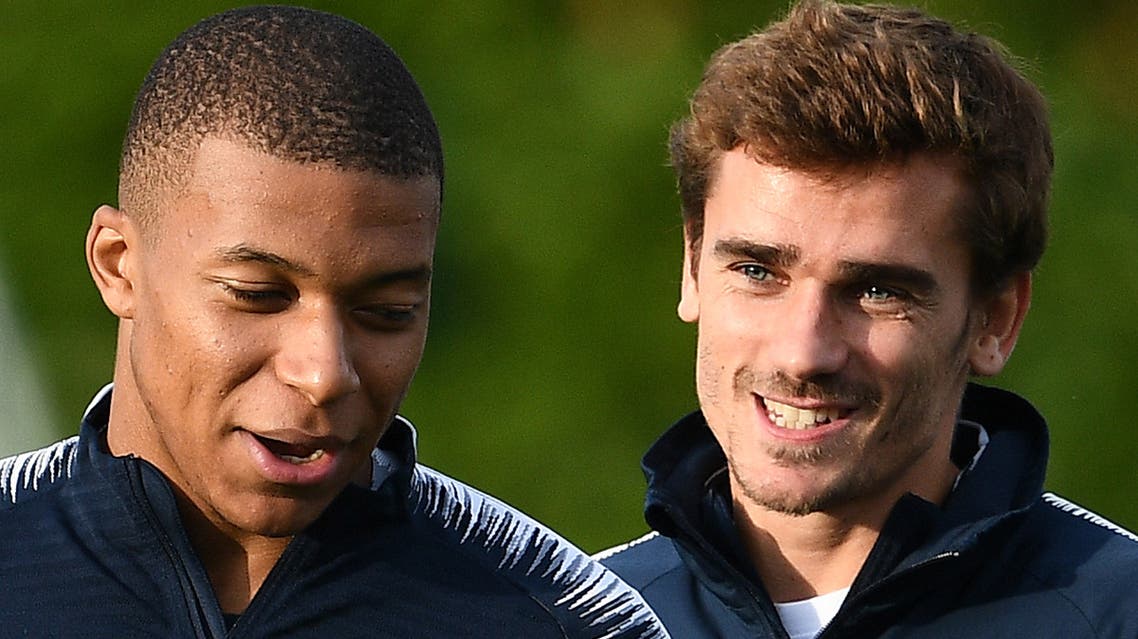 Mbappe (L) Griezmann غريزمان مبابي