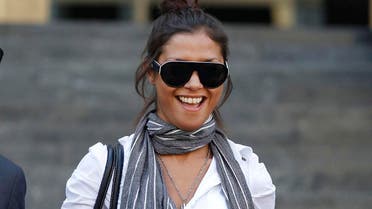 File photo of  Imane Fadil smiles as she leaves the court in Milan, Italy.  (AP)
