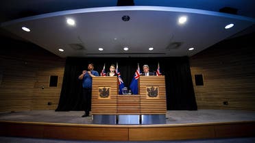New Zealand PM Jacinda Ardern and Deputy PM Winston Peters speak to the media during a Post Cabinet media press conference at Parliament in Wellington on March 18, 2019. (File photo: AFP)