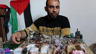 Gaza border protests provide artist with inspiration and raw materials