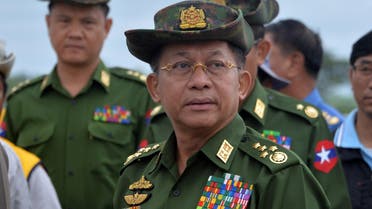 Senators urged sanctions against Min Aung Hlaing under the Magnitsky Act. (AFP)