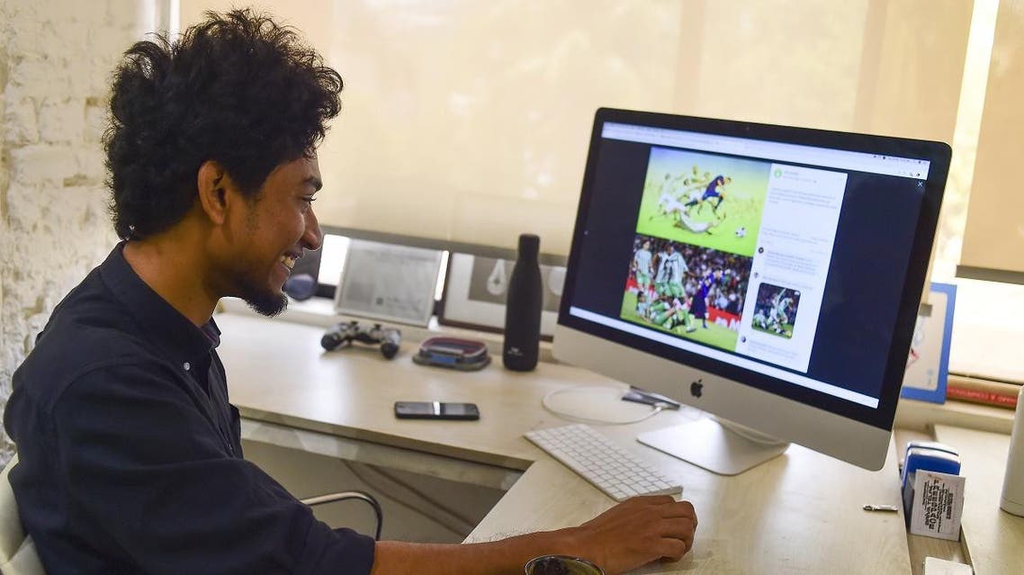 Bangladeshi architect drawing Messi. (AFP)