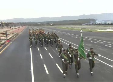 View of Royal Saudi Armed Forces at Pakistan Day parade in Islamabad on Saturday.  (File photo)
