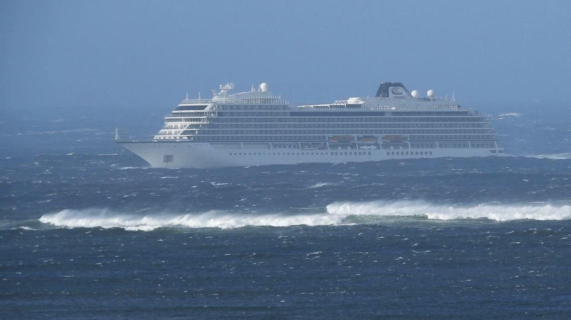 The ship was carrying 915 passengers, of which “a large number” were from the United States and Britain, the rescue service said. (AFP)