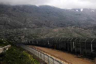 Fences are seen on the ceasefire line between Israel and Syria in the Israeli-occupied Golan Heights March 25, 2019. (Reuters)