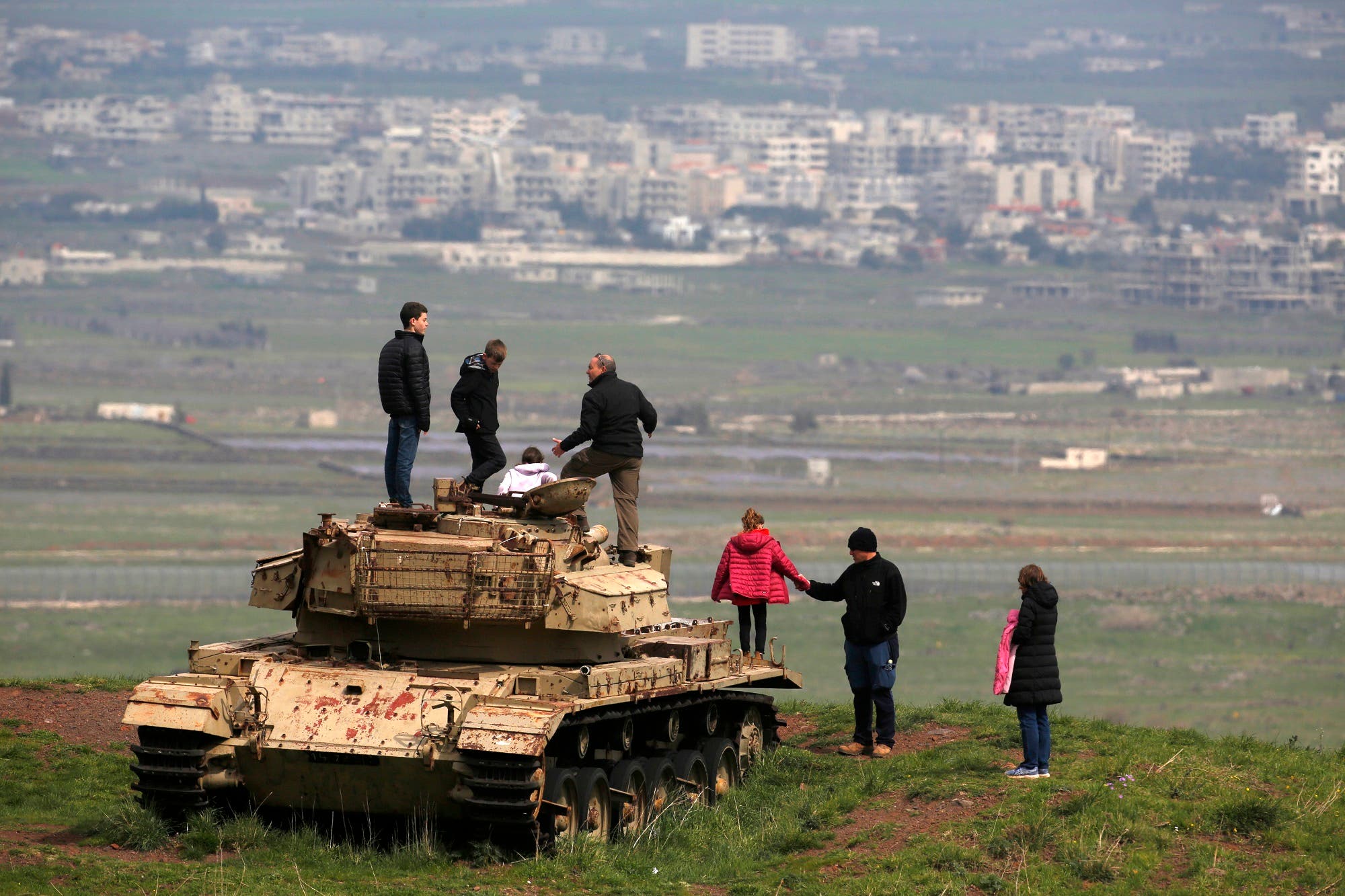 Syria Golan Heights protests (AFP)