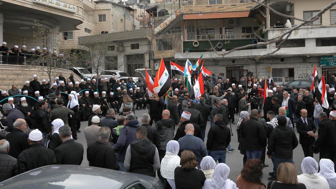 Syria Golan Heights protests (AFP)