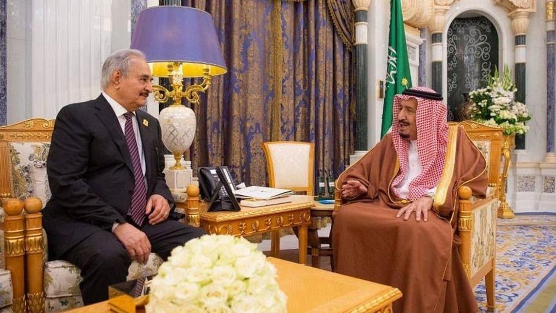 Custodian of the Two Holy Mosques Receives Commander of Libyan Army (SPA)