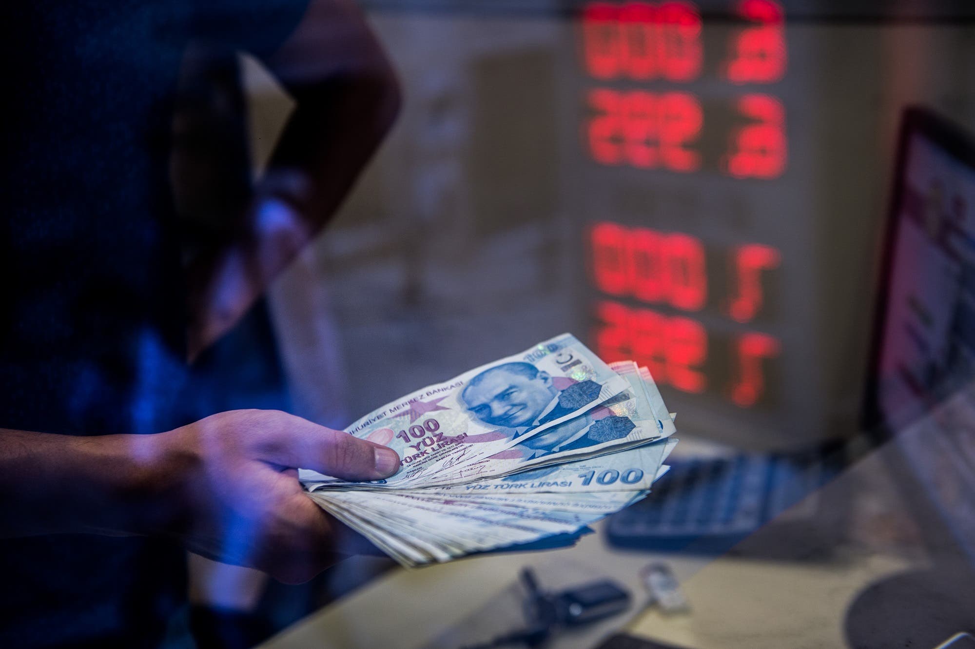 تراجع الليرة التركية (أرشيفية- فرانس برس)
