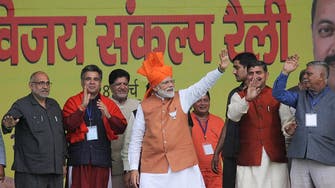 India’s Modi launches election blitz, trumpets space feat 