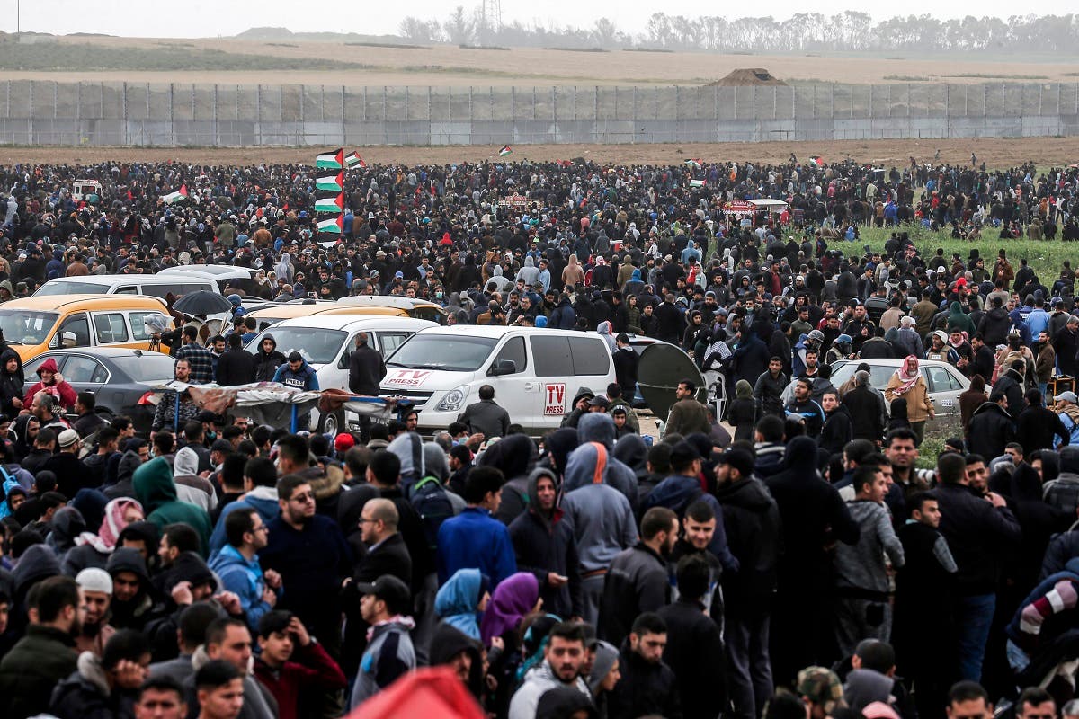 Gaza 1st anniversary of March of Return 1. (AFP)