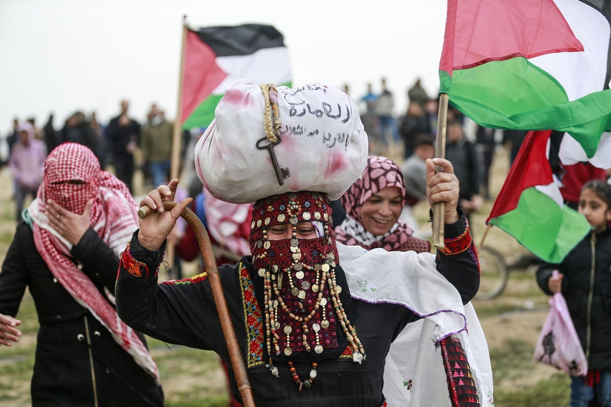 Gaza 1st anniversary of March of Return 2. (AFP)