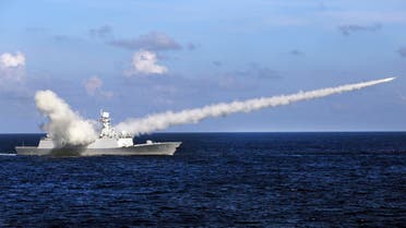 In this July 8, 2016 file photo, Chinese missile frigate Yuncheng launches an anti-ship missile during a military exercise in the waters near south China. (AP)