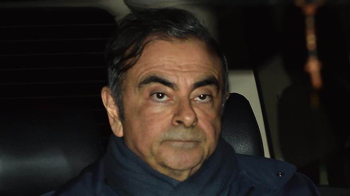 Carlos Ghosn leaves the office of his lawyer in Tokyo on April 3, 2019 Tokyo. (AFP)