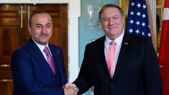 Turkish foreign minister discusses defense, Syria with Pompeo