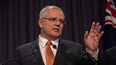 Prime Minister Scott Morrison during a press conference in Canberra on March 20, 2019. (Reuters)