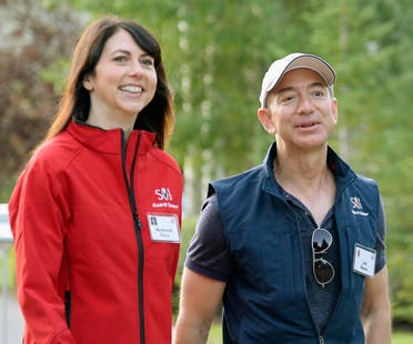 Jeff Bezos and his wife, MacKenzie