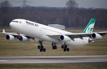 An Airbus A340-300 of Iranian airline Mahan Air takes off from Duesseldorf airport DUS, Germany January 16, 2019. Picture taken January 16, 2019. (File photo: Reuters)