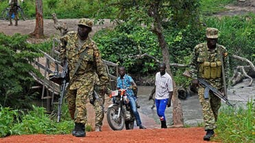 A file photo of Ugandan soldiers patroling an area. (AFP)
