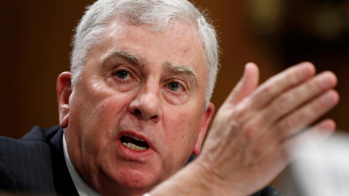 General John Abizaid testifies before the Senate Foreign Relations Committee during his confirmation hearing to be US ambassador to Saudi Arabia in Washington on March 6, 2019. (Reuters)