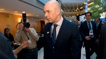 Russian Finance Minister Anton Siluanov arrives to the G-20 meeting during the World Bank/IMF Spring Meetings, in Washington. (File photo: AP)