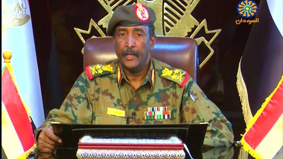 A photo of Lieutenant General Abdel Fattah al-Burhan, the new chief of the military council. (AFP)