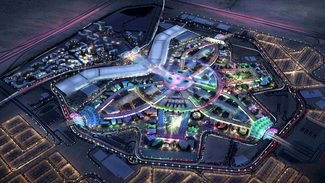 A concept image of the EXPO 2020 site released on Nov. 13, 2018. (AP)