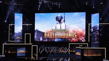 : Creater Brendan Greene announces 'PlayerUnknown's Battlegrounds' during the Microsoft xBox E3 briefing at the Galen Center on June 11, 2017 in Los Angeles, California. (AFP)