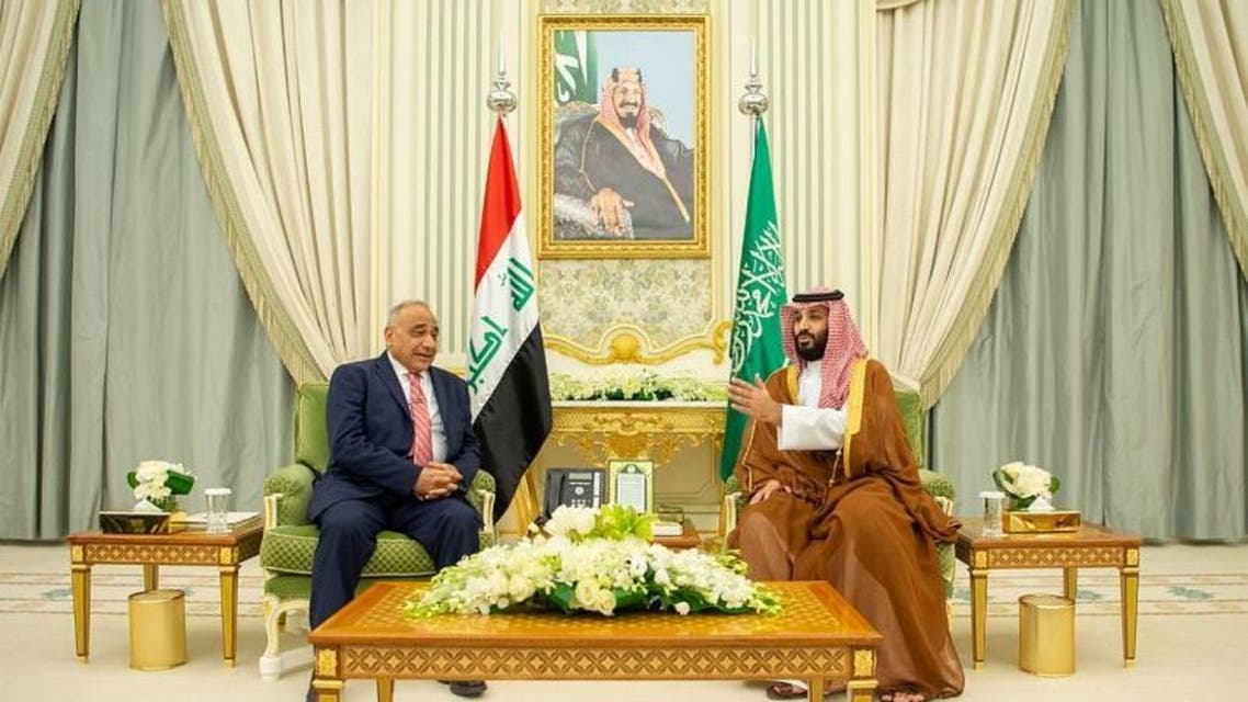 ولي العهد السعودي الأمير محمد بن سلمان ورئيس الوزراء العراقي عادل عبدالمهدي