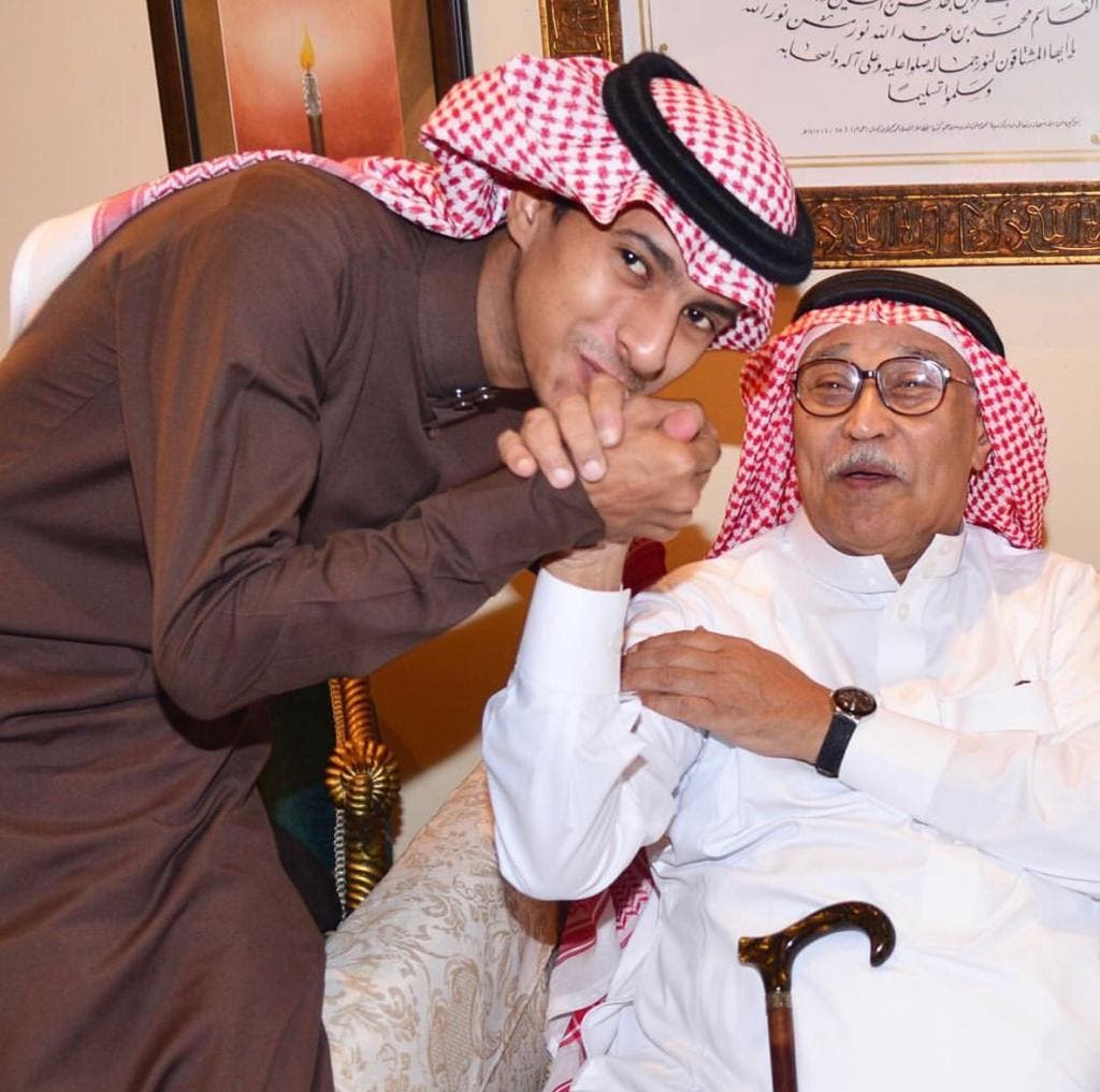 البارقي مع الملحن القدير غازي علي