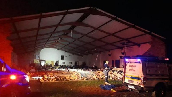 13 killed as church roof collapses in South Africa 